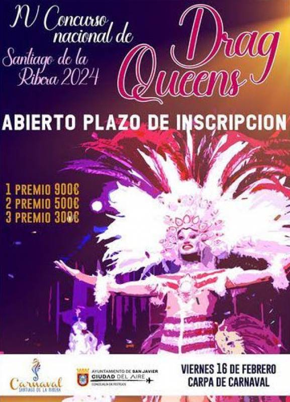 February 16 Drag Queens contest in Santiago de la Ribera