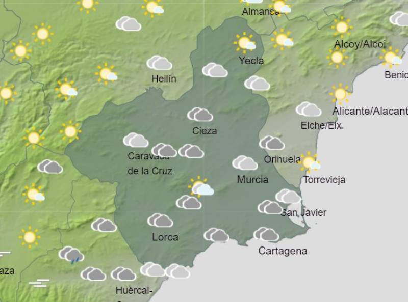 Temperatures to reach 26 degrees this weekend: Murcia weather forecast January 11-14