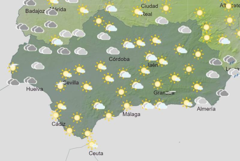 Andalusia weekend weather forecast January 11-14: Mostly dry and sunny