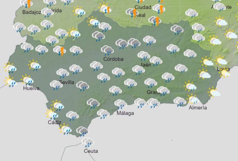 Get ready for a drenching: Andalusia weekly weather forecast January 15-21