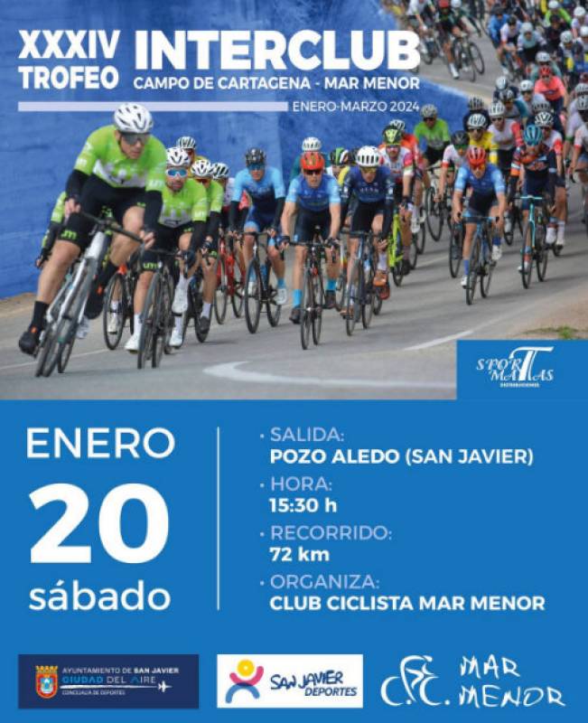 January 20 Club cycling competition in San Javier and the Mar Menor area