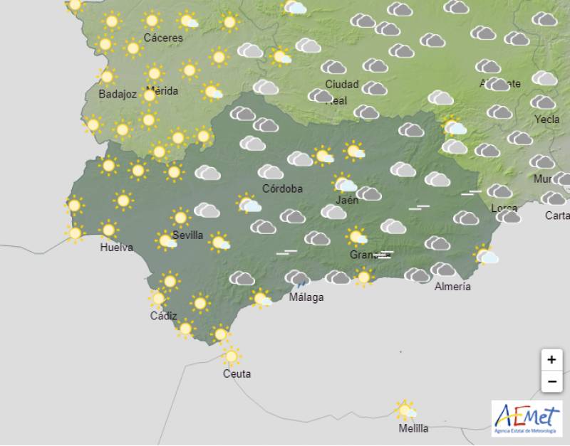 Torrential rain puts most of Andalucia on high alert: Weather forecast Jan 19-21