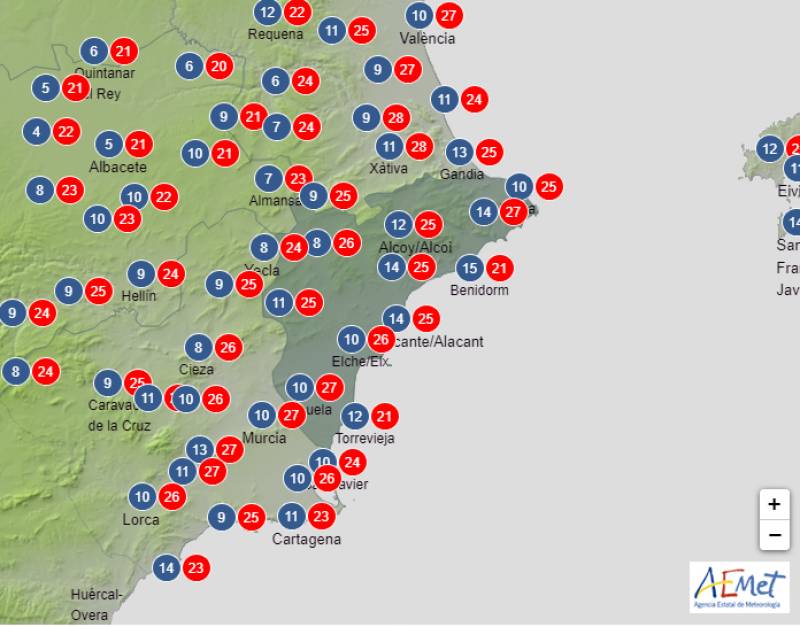 Summery temperatures make a comeback: Alicante weather forecast Jan 22-28