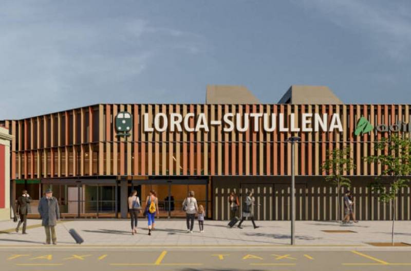 What will happen to all the ground freed up in Lorca after the AVE train line is buried?