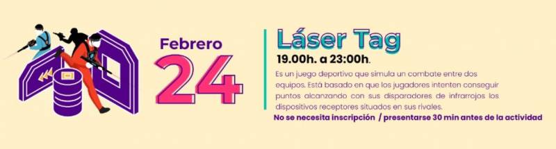 February 24 Free Laser Tag at La Torre Youth Centre, Los Alcazares