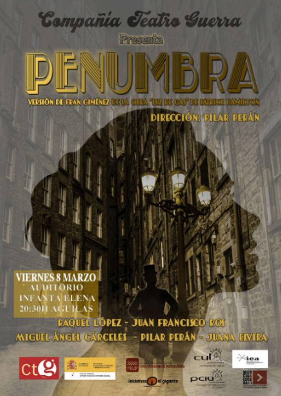 March 8 Penumbra, Spanish drama at the seafront auditorium in Aguilas