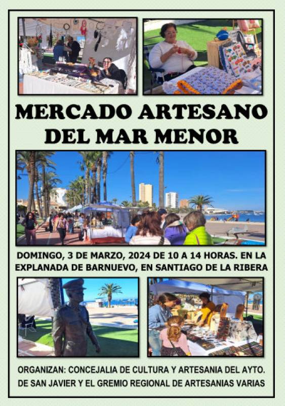 March 3 Artisan market of the Mar Menor in Santiago de la Ribera