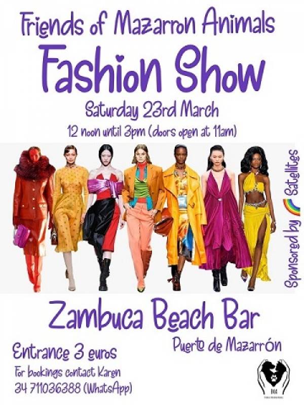 March 23 Friends of Mazarron Animals presents the FMA Fashion Show