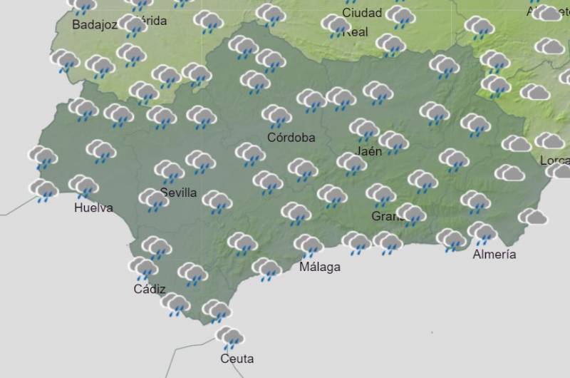 Rainstorms, thunder and lightning later this week: Andalusia weather forecast February 5-11