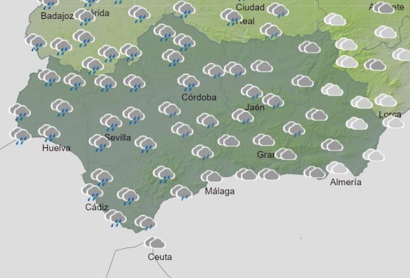 Rainstorms, thunder and lightning later this week: Andalusia weather forecast February 5-11