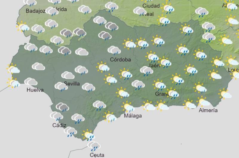 Rainstorms, thunder and lightning later this week: Andalusia weather forecast February 5-11