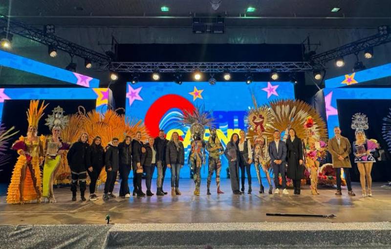 Caipiriña wins the annual Aguilas Carnival paper costume gala
