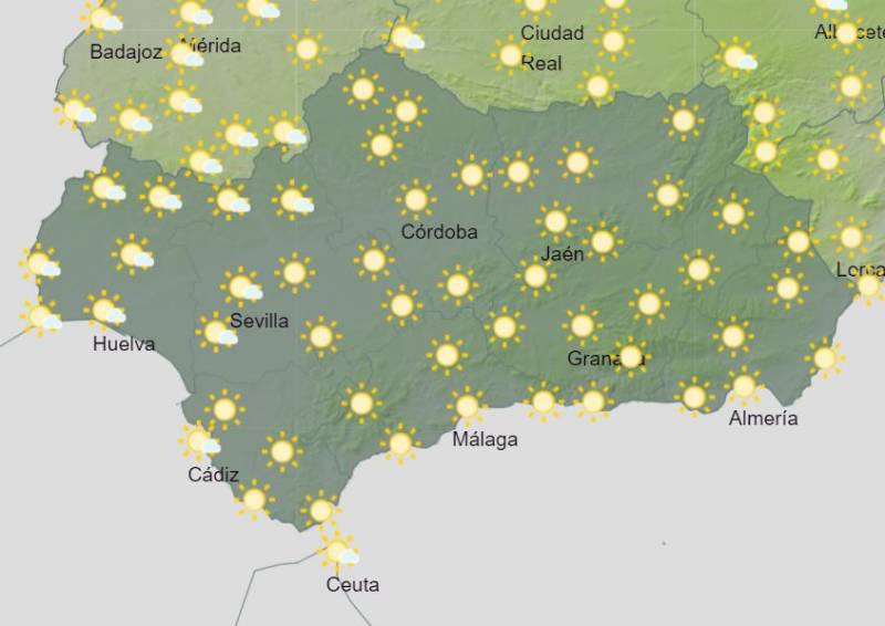 Andalusia weather forecast February 12-18: Dry and sunny once again