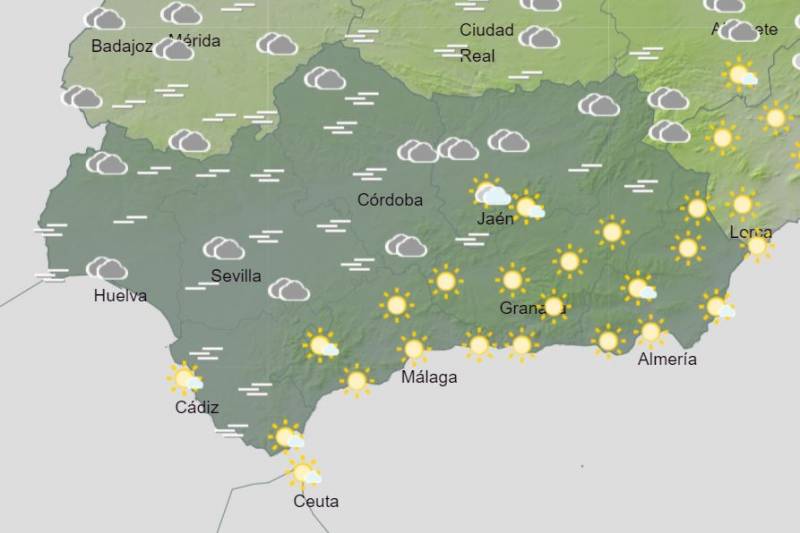 Andalusia weather forecast February 12-18: Dry and sunny once again