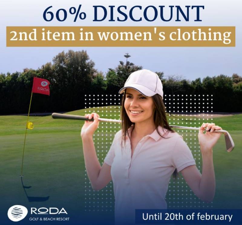Roda Golf pro-shop discounts this week