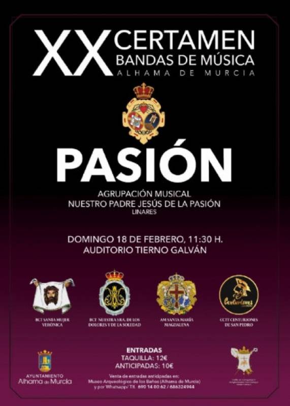 February 18 Semana Santa musical concert in Alhama de Murcia