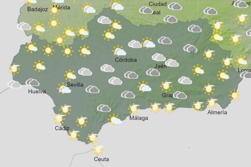 Stormy weather and mud rains give way to sun: Andalusia weekend forecast February 15-18