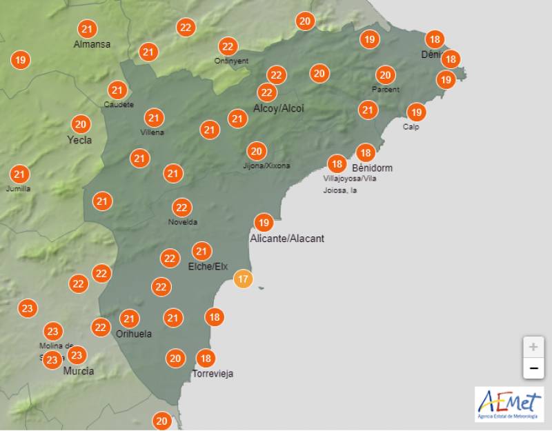 Return of the rains: Alicante weather forecast Feb 15-18
