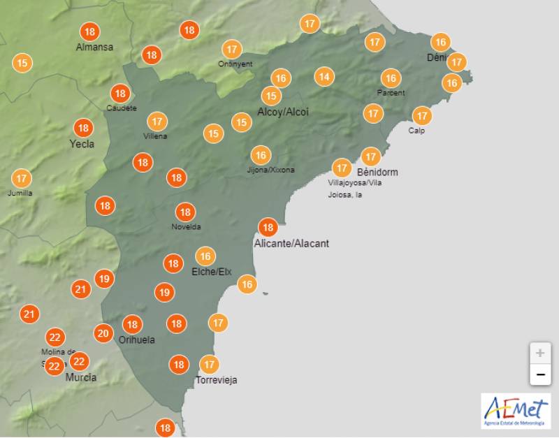 Return of the rains: Alicante weather forecast Feb 15-18