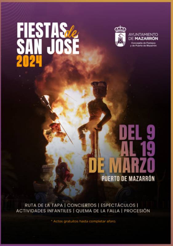 March 9 to 19 Fiestas de San José in Puerto de Mazarron