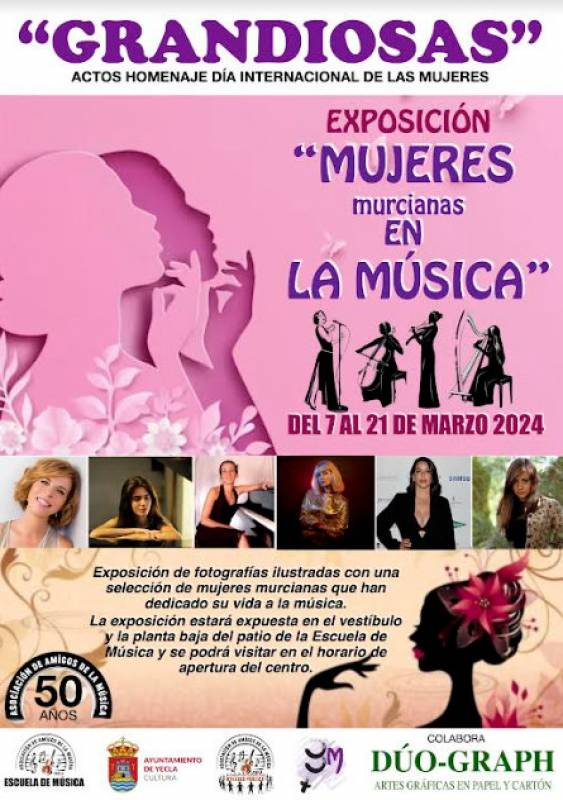 Until March 21 Women of Murcia in Music, an exhibition in Yecla
