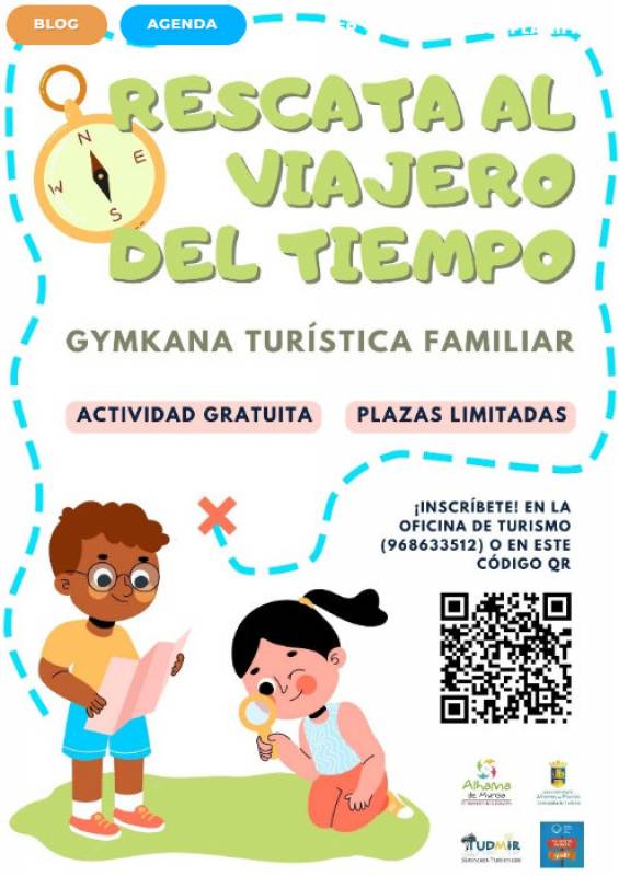 April 27 Rescue the Time Traveller of Alhama de Murcia in the free interactive gymkhana activity – in Spanish