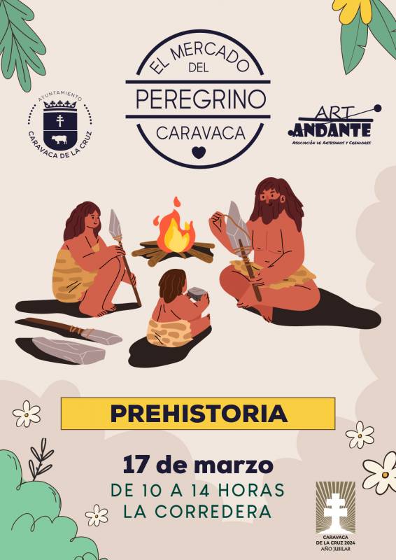 March 17 Themed Prehistory market in Caravaca de la Cruz