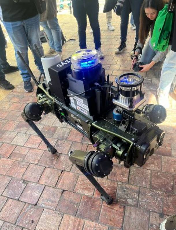 WATCH: Malaga police employ a robot dog to help patrol the streets