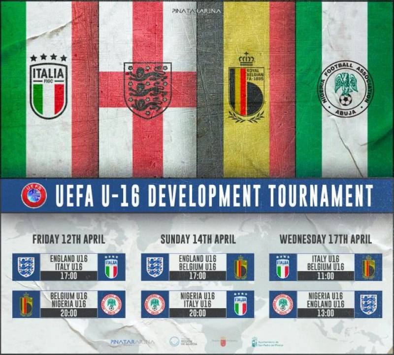 April 12-17 Watch the UEFA under-16s football tournament in San Pedro del Pinatar
