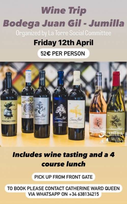 April 12 Wine tasting trip to Jumilla from La Torre Golf Resort