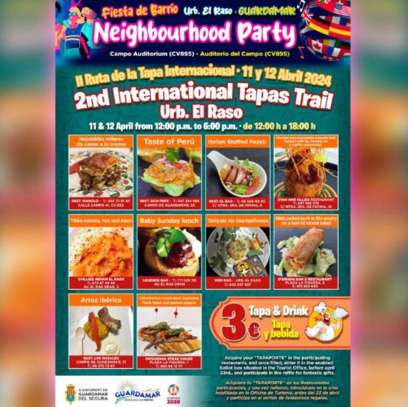April 11-14 Guardamar Neighbour Party featuring food, entertainment and more