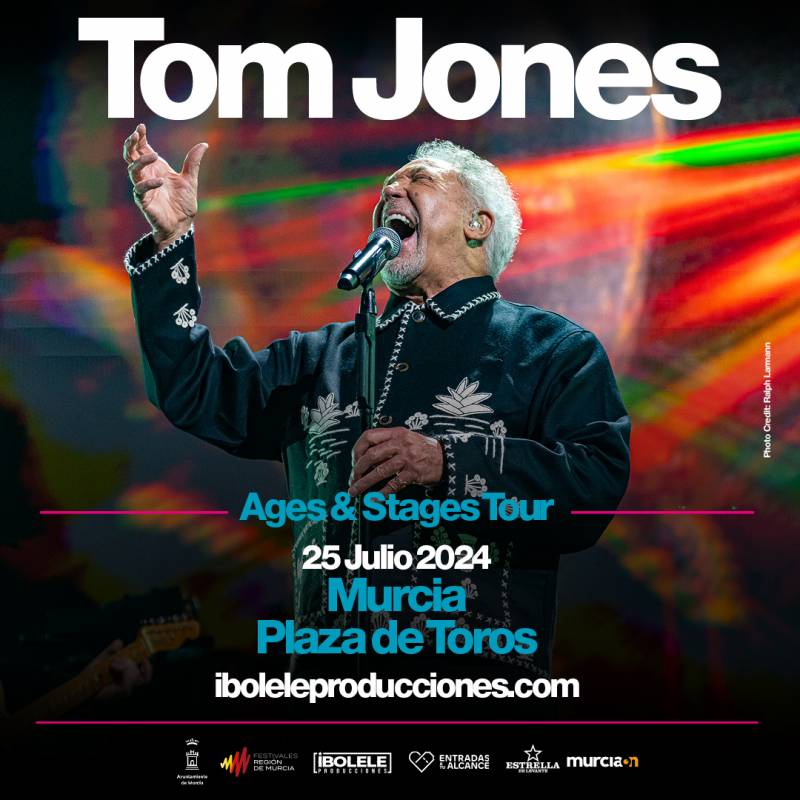 July 25 Tom Jones in concert in Murcia!