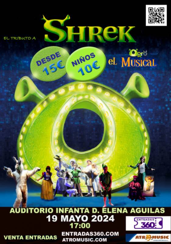 MAY 19 SHREK THE MUSICAL AT THE SEAFRONT AUDITORIUM IN AGUILAS