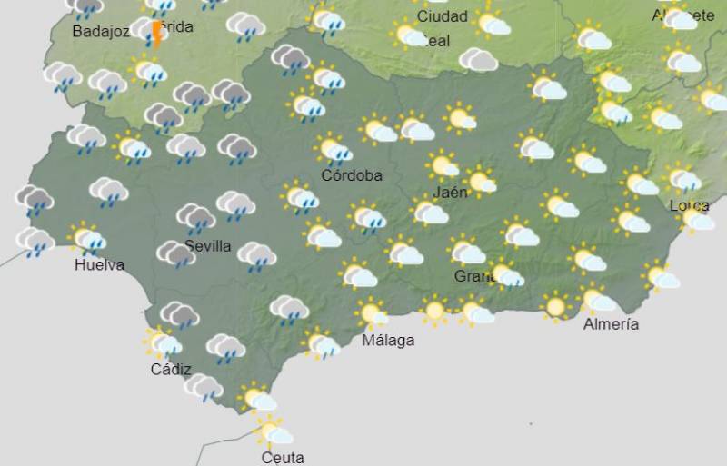 A wet start to a warm week: Andalusia weather forecast April 29-May 5
