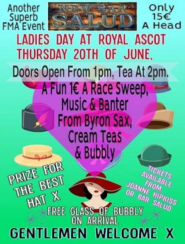 June 20 Friends of Mazarron Animals celebrate the Royal Ascot Ladies day