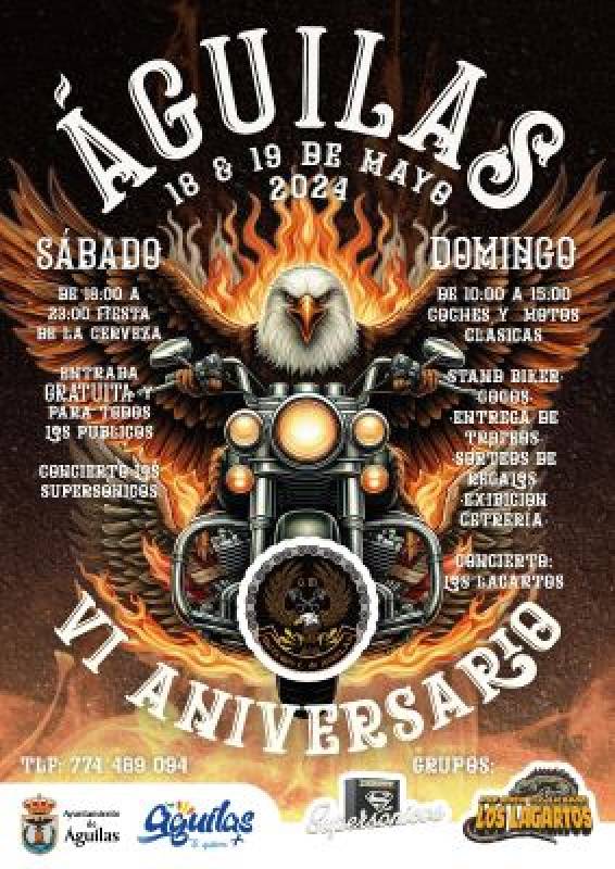 May 18 and 19 Aguilas motorbike and beer festival