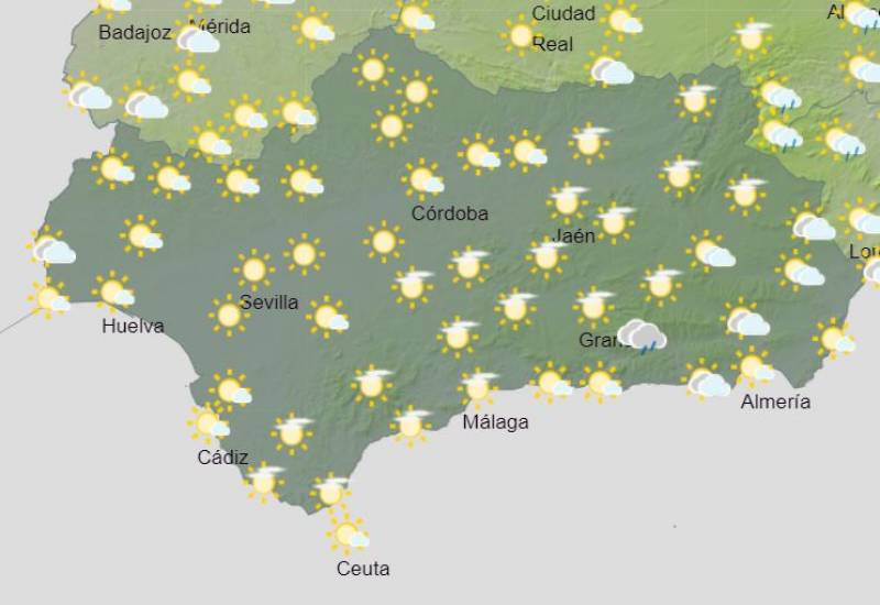 Mostly sunny with pockets of rain: Andalusia weekend weather forecast May 17-19