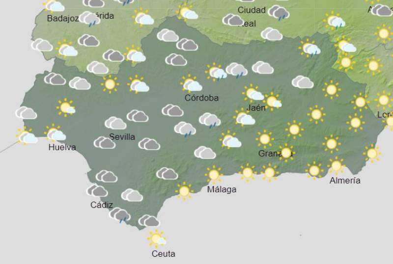 Mostly sunny with pockets of rain: Andalusia weekend weather forecast May 17-19
