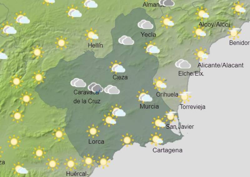 Murcia weather forecast May 13-19: Stable, warm temperatures all week long