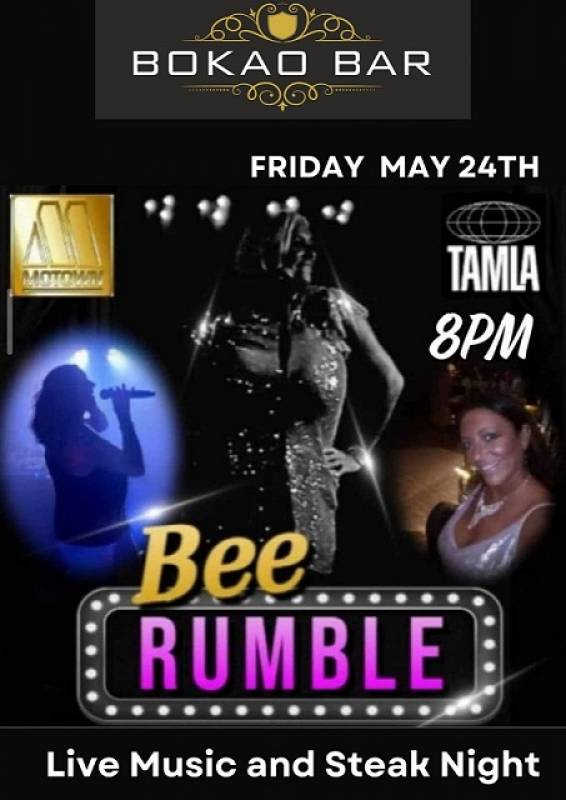 May 24 Steak Night with Bee Rumble performing at the Bokao Bar, Condado de Alhama Golf Resort