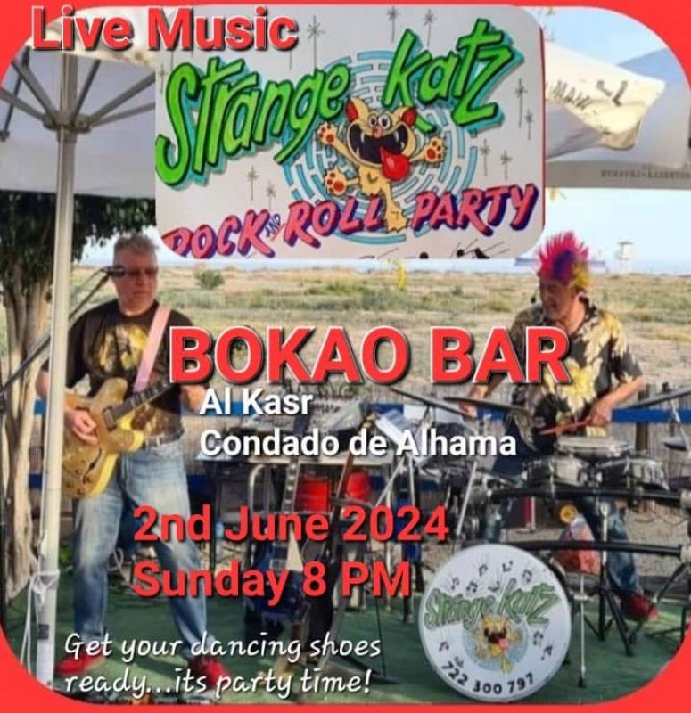 June 2 Strange Katz at the Bokao Bar, Condado de Alhama Golf Resort