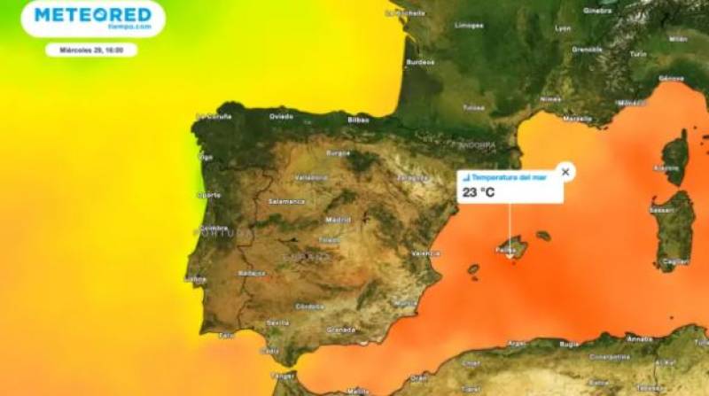 The Mediterranean Sea begins to boil as Spanish temperatures sizzle