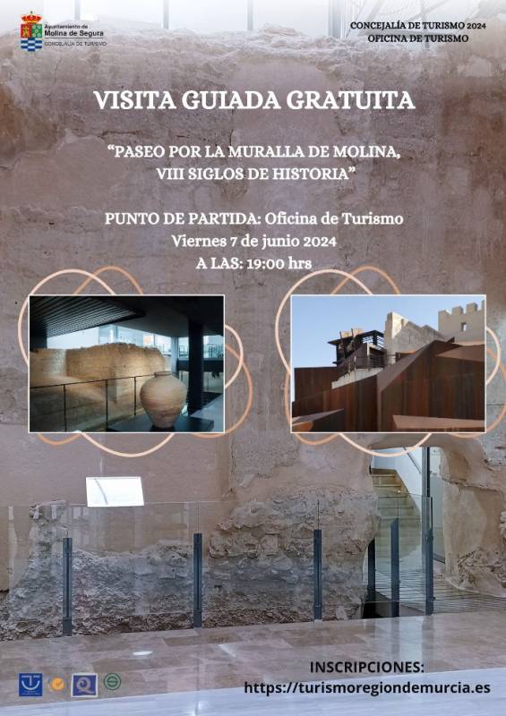 JUNE 7: EIGHT CENTURIES OF HISTORY, A FREE GUIDED TOUR OF THE OLD CITY WALL OF MOLINA DE SEGURA