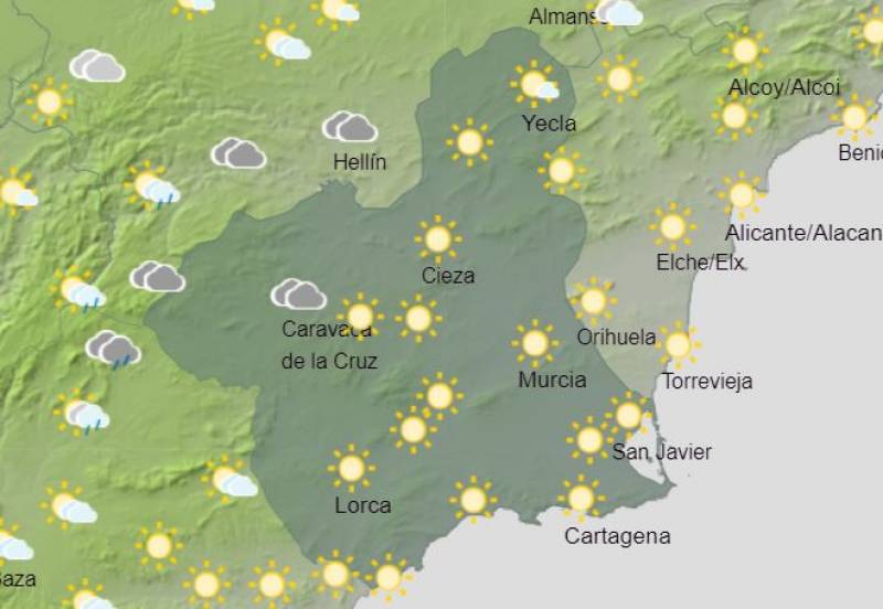 Murcia weather forecast June 3-9: Nights are hotting up but rain is on the way