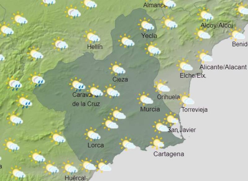 Murcia weather forecast June 3-9: Nights are hotting up but rain is on the way