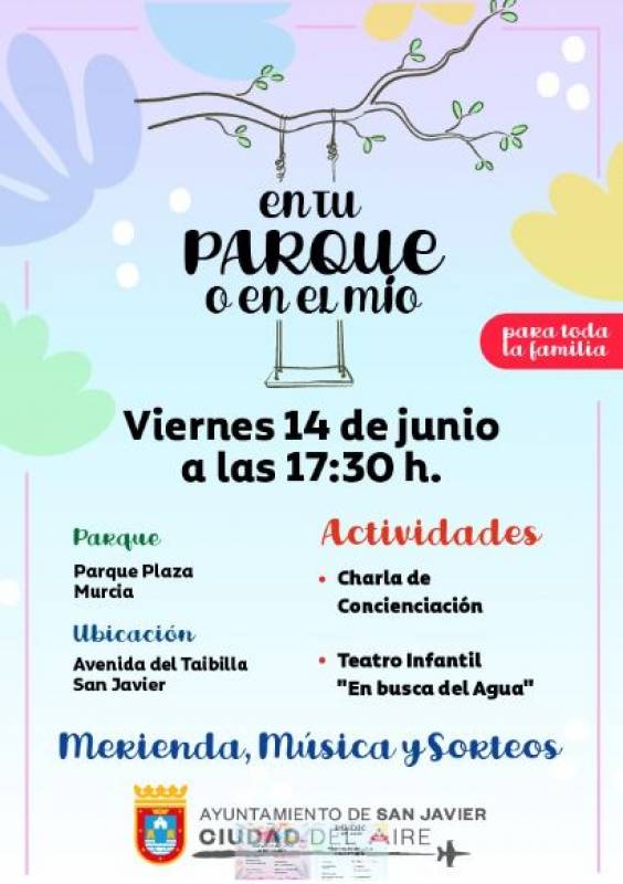 June 14 In Your Park or Mine event in San Javier