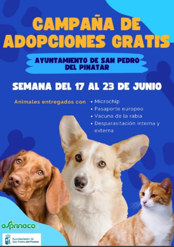 June 17-23 Free pet adoption in San Pedro