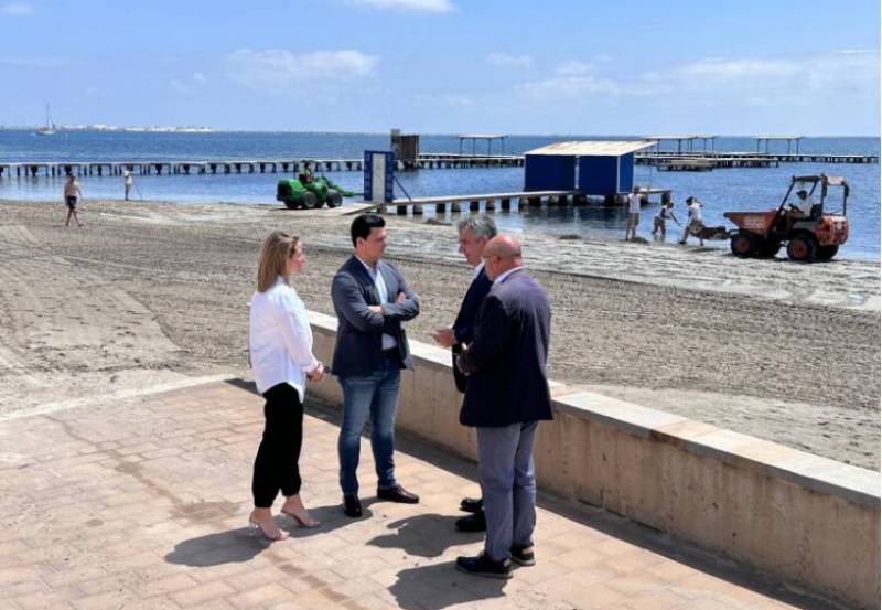 Murcia invests 16 million in cleaning up the shores of the Mar Menor