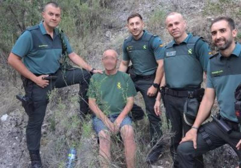 Missing Dutchman with Alzheimers rescued from a ravine in Murcia on his birthday