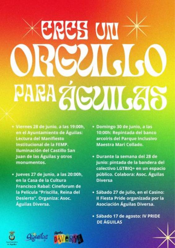 June 27-30 LGBTQ Pride events in Aguilas